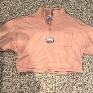 Adidas Blush Pink Quarter-Zip Top